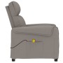 Taupe gray fabric reclining massage chair by vidaXL, Electric massage chairs - Ref: Foro24-348016, Price: 185,26 €, Discount: %