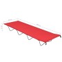 Camping bed Oxford fabric and red steel 180x60x19 cm by vidaXL, Cots - Ref: Foro24-312480, Price: 35,36 €, Discount: %