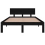 Estructura de cama madera maciza negra 120x190 cm de vidaXL, Camas y somieres - Ref: Foro24-810469, Precio: 98,52 €, Descuent...