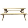 Mesa de picnic de madera de pino 150x135x71,5 cm de vidaXL, Mesas de jardín - Ref: Foro24-41725, Precio: 182,99 €, Descuento: %