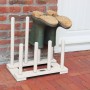 White shoe rack for boots, Esschert Design CF48W by Esschert Design, Shoe racks and shoe organizers - Ref: Foro24-404632, Pri...