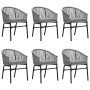 Garden dining set 7 pieces gray synthetic rattan by vidaXL, Garden sets - Ref: Foro24-3099255, Price: 775,22 €, Discount: %