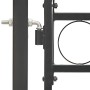 Puerta de jardín con arco superior 100x175 cm acero negro de vidaXL, Puertas de jardín - Ref: Foro24-143087, Precio: 275,01 €...