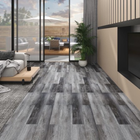 Glossy gray self-adhesive PVC floor planks 5.02 m² 2 mm by vidaXL, Floors and carpets - Ref: Foro24-146563, Price: 75,81 €, D...