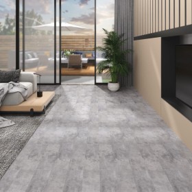 Non-adhesive PVC floor planks in brown cement, 5.26 m², 2 mm. by vidaXL, Floors and carpets - Ref: Foro24-146567, Price: 74,9...