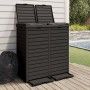 Outdoor black polypropylene trash can 78x41x86 cm by vidaXL, Garbage cans and trash cans - Ref: Foro24-364173, Price: 249,04 ...