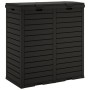 Cubo de basura de exterior polipropileno negro 78x41x86 cm de vidaXL, Cubos de la basura y papeleras - Ref: Foro24-364173, Pr...