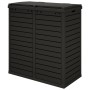 Cubo de basura de exterior polipropileno negro 78x41x86 cm de vidaXL, Cubos de la basura y papeleras - Ref: Foro24-364173, Pr...