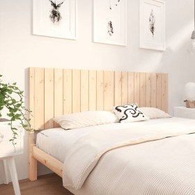 Solid pine wood bed headboard 185.5x4x100 cm by vidaXL, Headboards and footboards - Ref: Foro24-833221, Price: 83,91 €, Disco...