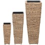 Bedding set 3 pieces brown water hyacinth by vidaXL, Pots and planters - Ref: Foro24-45568, Price: 100,31 €, Discount: %