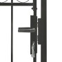 Garden gate with upper arch 100x250 cm black steel by vidaXL, garden gates - Ref: Foro24-146339, Price: 277,39 €, Discount: %