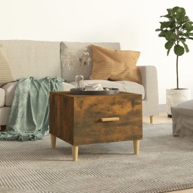 Smoked oak plywood coffee table 50x50x40 cm by vidaXL, Coffee table - Ref: Foro24-817531, Price: 38,99 €, Discount: %