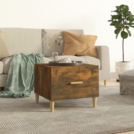 Smoked oak plywood coffee table 50x50x40 cm by vidaXL, Coffee table - Ref: Foro24-817531, Price: 38,99 €, Discount: %