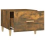 Smoked oak plywood coffee table 50x50x40 cm by vidaXL, Coffee table - Ref: Foro24-817531, Price: 38,99 €, Discount: %