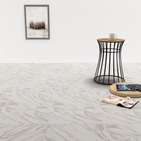 White marble self-adhesive PVC floor planks 5.11 m² by vidaXL, Floors and carpets - Ref: Foro24-144872, Price: 70,99 €, Disco...