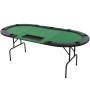 3-Part Folding Poker Board 9 Players Green Oval by vidaXL, Game and poker tables - Ref: Foro24-80210, Price: 182,87 €, Discou...