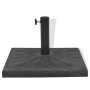 Black square resin umbrella base 19 kg by vidaXL, Umbrella bases - Ref: Foro24-43659, Price: 59,88 €, Discount: %