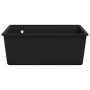 Kitchen sink with black granite overflow by vidaXL, Sinks - Ref: Foro24-147061, Price: 181,04 €, Discount: %