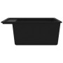 Kitchen sink with black granite overflow by vidaXL, Sinks - Ref: Foro24-147061, Price: 181,04 €, Discount: %