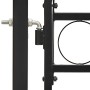 Double door fence gate with black steel arch 300x175 cm by vidaXL, garden gates - Ref: Foro24-146340, Price: 572,17 €, Discou...