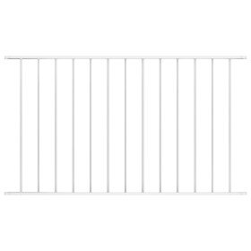 Fence panel with white powder coated steel 1.7x0.75m by vidaXL, fence panels - Ref: Foro24-145224, Price: 53,53 €, Discount: %