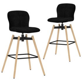 Swivel bar stools 2 units blue fabric by vidaXL, dining chairs - Ref: Foro24-289478, Price: 141,21 €, Discount: %