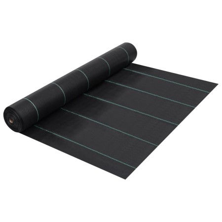 Estera de control de malezas y raíces PP negro 1x200 m de vidaXL, Mallas antihierbas - Ref: Foro24-313063, Precio: 76,67 €, D...