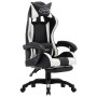 Gaming chair with white and black synthetic leather footrest. by vidaXL, Office chairs - Ref: Foro24-287991, Price: 179,50 €,...