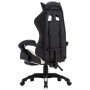 Silla gaming con reposapiés cuero sintético blanco y negro de vidaXL, Sillas de oficina - Ref: Foro24-287991, Precio: 179,50 ...