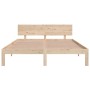 Estructura de cama madera maciza 150x200 cm de vidaXL, Camas y somieres - Ref: Foro24-810500, Precio: 113,50 €, Descuento: %