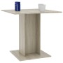 Oak plywood dining table 80x80x75 cm by vidaXL, Kitchen and dining tables - Ref: Foro24-800255, Price: 68,05 €, Discount: %