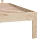 Estructura de cama madera maciza 150x200 cm de vidaXL, Camas y somieres - Ref: Foro24-810500, Precio: 113,50 €, Descuento: %