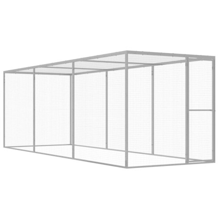 Galvanized steel cage for cats, 4.5x1.5x1.5 meters. by vidaXL, Cages and habitats for small animals - Ref: Foro24-146358, Pri...