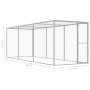 Galvanized steel cage for cats, 4.5x1.5x1.5 meters. by vidaXL, Cages and habitats for small animals - Ref: Foro24-146358, Pri...