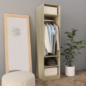 Eichenfarbener Sperrholzschrank 50x50x200 cm von vidaXL, Kleiderschränke - Ref: Foro24-800237, Preis: 102,99 €, Rabatt: %