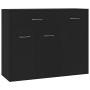 Black plywood sideboard 88x30x70 cm by vidaXL, Sideboards - Ref: Foro24-800676, Price: 70,99 €, Discount: %