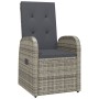 Reclining garden chairs and cushions 2 units gray PE rattan by vidaXL, Garden chairs - Ref: Foro24-47676, Price: 308,07 €, Di...