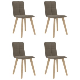 Sillas de comedor 4 unidades tela taupe de vidaXL, Sillas de comedor - Ref: Foro24-289509, Precio: 247,94 €, Descuento: %