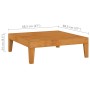 Solid acacia wood garden table 68.5x68.5x24 cm by vidaXL, Modular outdoor sofas - Ref: Foro24-312154, Price: 61,99 €, Discoun...