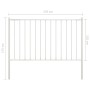 White powder-coated steel fence panel and posts 1.7x1.25m by vidaXL, fence panels - Ref: Foro24-145217, Price: 70,81 €, Disco...