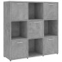 Plywood gray concrete shelf 90x30x90 cm by vidaXL, Bookcases and shelves - Ref: Foro24-802934, Price: 82,53 €, Discount: %