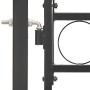 Garden gate with upper arch 100x150 cm black steel by vidaXL, garden gates - Ref: Foro24-143086, Price: 213,99 €, Discount: %