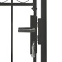 Garden gate with upper arch 100x150 cm black steel by vidaXL, garden gates - Ref: Foro24-143086, Price: 213,99 €, Discount: %