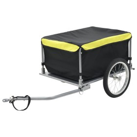 Black and yellow bicycle trailer 65 kg by vidaXL, Bicycle trailers - Ref: Foro24-91684, Price: 146,99 €, Discount: %