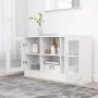 Vitrine aus weißem Holzwerkstoff, 120 x 30,5 x 70 cm von vidaXL, Sideboards - Ref: Foro24-802786, Preis: 97,16 €, Rabatt: %