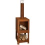 Esschert Design Outdoor fireplace with place for rusty firewood FF298 by Esschert Design, Chimneys - Ref: Foro24-421282, Pric...