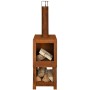 Esschert Design Chimenea exterior con sitio para leña oxidada FF298 de Esschert Design, Chimeneas - Ref: Foro24-421282, Preci...