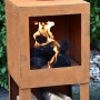 Esschert Design Outdoor fireplace with place for rusty firewood FF298 by Esschert Design, Chimneys - Ref: Foro24-421282, Pric...