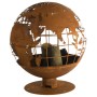 Esschert Design Brasero con forma de globo terráqueo de Esschert Design, Chimeneas - Ref: Foro24-433899, Precio: 327,74 €, De...