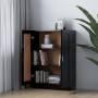 Black plywood book cabinet 82.5x30.5x115 cm by vidaXL, Bookcases and shelves - Ref: Foro24-802715, Price: 83,32 €, Discount: %